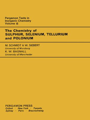cover image of Pergamon Texts in Inorganic Chemistry